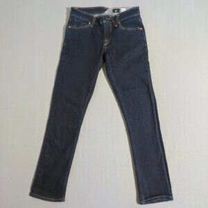 Volcom Jeans men's size 28X29 dark wash indigo blue colour 2X4 Skinny fit jeans